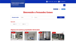 Desktop Screenshot of fernandezgomez.com.ar